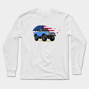 Blue Bronco USA Print Long Sleeve T-Shirt